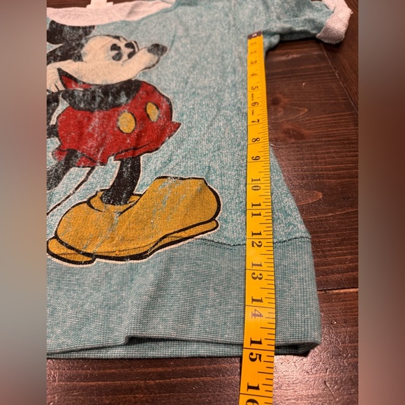 Mickey Mouse Disney Parks Cuffed Short Sleeve Sweatshirt - Picture 6 of 6